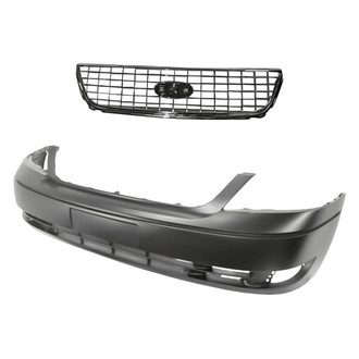Replacement - 2-Piece (Front Bumper Cover, Grille) (Standard Line)