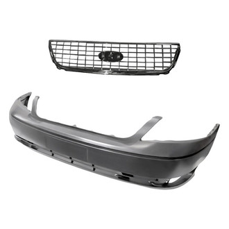 Replacement - 2-Piece (Front Bumper Cover, Grille) (Standard Line)
