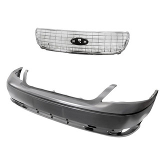 Replacement - 2-Piece (Front Bumper Cover, Grille) (Standard Line)