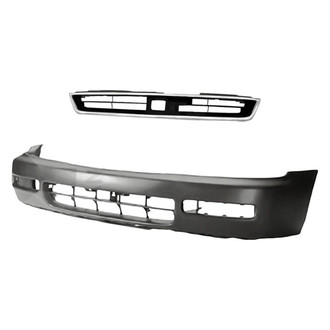 Replacement - 2-Piece (Front Bumper Cover, Grille) (Standard Line)