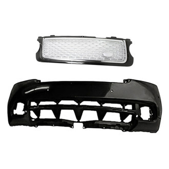 Replacement - 2-Piece (Front Bumper Cover, Grille) (Standard Line)