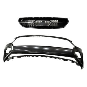 Replacement - 2-Piece (Front Bumper Cover, Grille) (Standard Line)