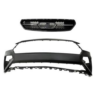 Replacement - 2-Piece (Front Bumper Cover, Grille) (Standard Line)