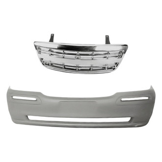 Replacement - 2-Piece (Front Bumper Cover, Grille) (Standard Line)