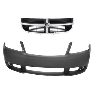 Replacement - 2-Piece (Front Bumper Cover, Grille) (CAPA Certified)