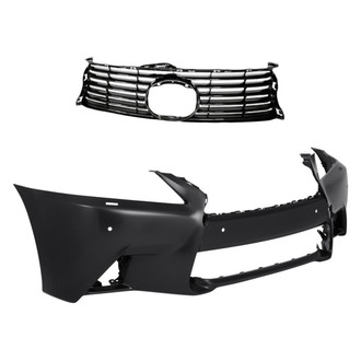 Replacement - 2-Piece (Front Bumper Cover, Grille) (Standard Line)