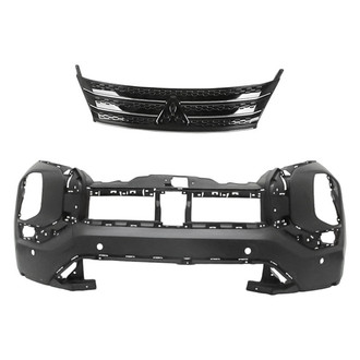 Replacement - 2-Piece (Front Bumper Cover, Grille) (Standard Line)