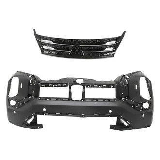 Replacement - 2-Piece (Front Bumper Cover, Grille) (Standard Line)
