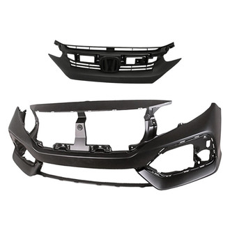 Replacement - 2-Piece (Front Bumper Cover, Grille) (Standard Line)