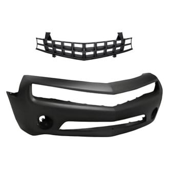 Replacement - 2-Piece (Front Bumper Cover, Grille)