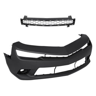 Replacement - 2-Piece (Front Bumper Cover, Grille)