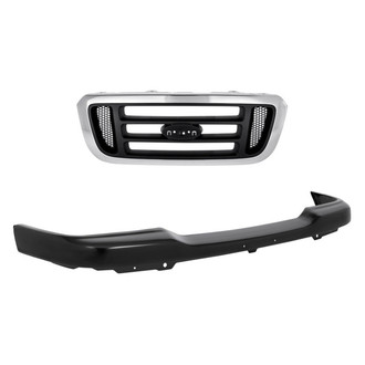 Replacement - 2-Piece (Front Bumper Cover, Grille) (Standard Line)