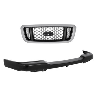 Replacement - 2-Piece (Front Bumper Cover, Grille) (Standard Line)