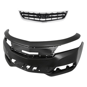 Replacement - 2-Piece (Front Bumper Cover, Grille) (CAPA Certified)