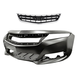 Replacement - 2-Piece (Front Bumper Cover, Grille) (CAPA Certified)