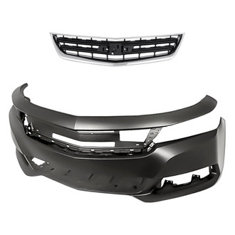 Replacement - 2-Piece (Front Bumper Cover, Grille) (CAPA Certified)