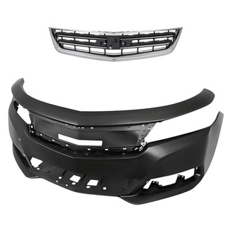 Replacement - 2-Piece (Front Bumper Cover, Grille) (CAPA Certified)