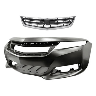 Replacement - 2-Piece (Front Bumper Cover, Grille) (CAPA Certified)