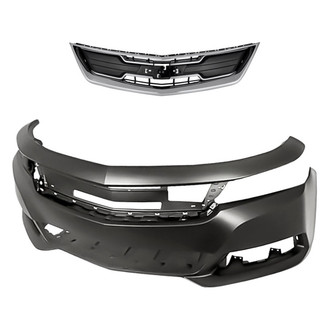 Replacement - 2-Piece (Front Bumper Cover, Grille) (CAPA Certified)