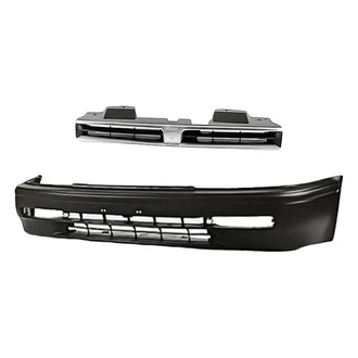 Replacement - 2-Piece (Front Bumper Cover, Grille) (Standard Line)