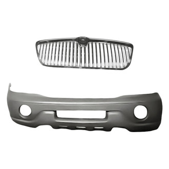 Replacement - 2-Piece (Front Bumper Cover, Grille) (Standard Line)