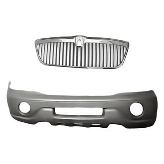 Replacement - 2-Piece (Front Bumper Cover, Grille) (Standard Line)