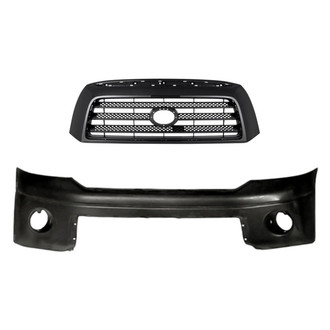 Replacement - 2-Piece (Front Bumper Cover, Grille) (Standard Line)