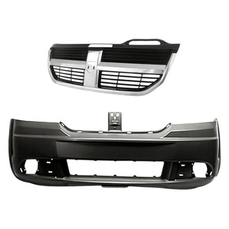 Replacement - 2-Piece (Front Bumper Cover, Grille) (CAPA Certified)
