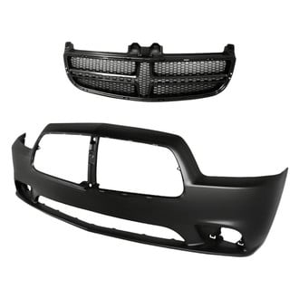 Replacement - 2-Piece (Front Bumper Cover, Grille) (CAPA Certified)