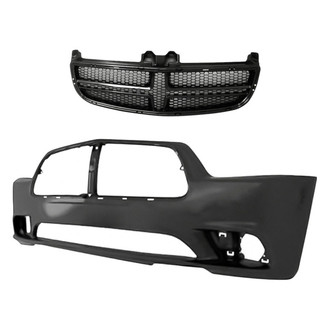 Replacement - 2-Piece (Front Bumper Cover, Grille) (CAPA Certified)