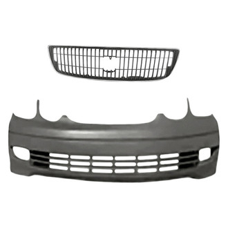 Replacement - 2-Piece (Front Bumper Cover, Grille) (Standard Line)