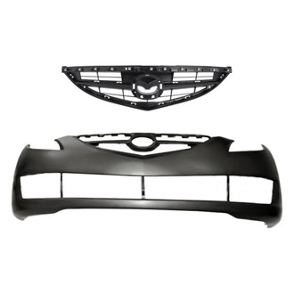 Replacement - 2-Piece (Front Bumper Cover, Grille) (Standard Line)
