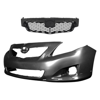 Replacement - 2-Piece (Front Bumper Cover, Grille) (CAPA Certified)