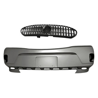 Replacement - 2-Piece (Front Bumper Cover, Grille) (CAPA Certified)