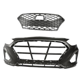 Replacement - 2-Piece (Front Bumper Cover, Grille) (Standard Line)