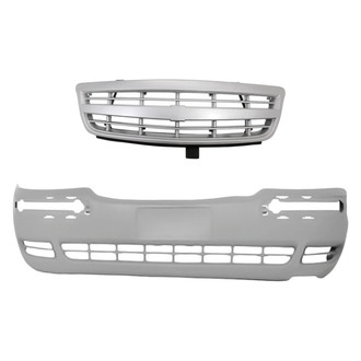 Replacement - 2-Piece (Front Bumper Cover, Grille) (CAPA Certified)