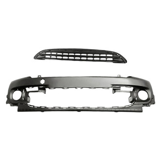 Replacement - 2-Piece (Front Bumper Cover, Grille) (CAPA Certified)
