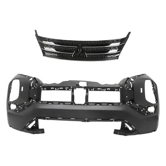 Replacement - 2-Piece (Front Bumper Cover, Grille) (CAPA Certified)