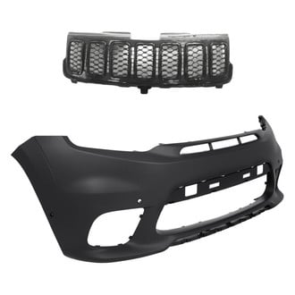 Replacement - 2-Piece (Front Bumper Cover, Grille) (Standard Line)