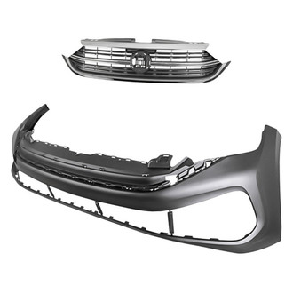 Replacement - 2-Piece (Front Bumper Cover, Grille) (CAPA Certified)