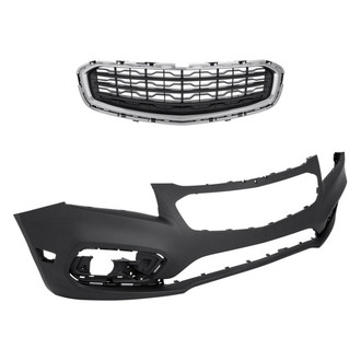Replacement - 2-Piece (Front Bumper Cover, Grille) (Standard Line)