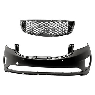 Replacement - 2-Piece (Front Bumper Cover, Grille) (Standard Line)
