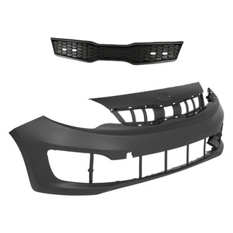 Replacement - 2-Piece (Front Bumper Cover, Grille) (Standard Line)