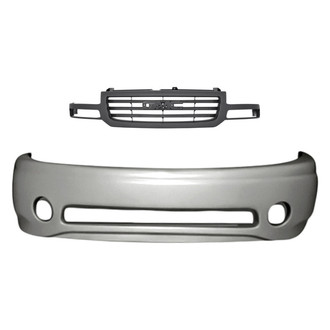 Replacement - 2-Piece (Front Bumper Cover, Grille) (Standard Line)