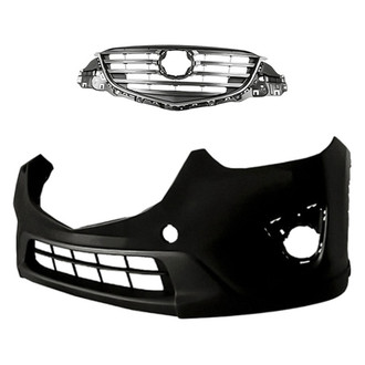 Replacement - 2-Piece (Front Bumper Cover, Grille) (CAPA Certified)