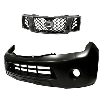 Replacement - 2-Piece (Front Bumper Cover, Grille) (CAPA Certified)