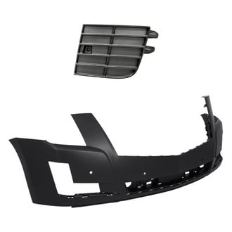 Replacement - 2-Piece (Front Bumper Cover, Grille) (Standard Line)