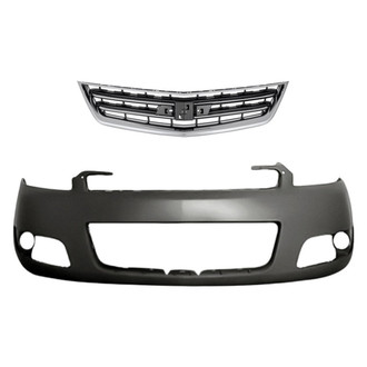 Replacement - 2-Piece (Front Bumper Cover, Grille) (CAPA Certified)