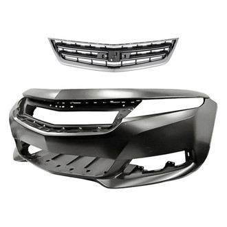 Replacement - 2-Piece (Front Bumper Cover, Grille) (CAPA Certified)