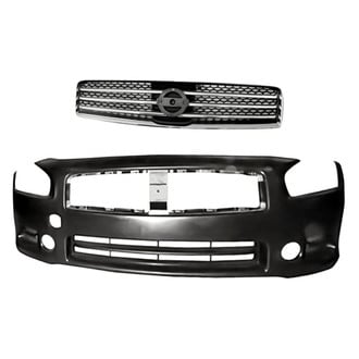 Replacement - 2-Piece (Front Bumper Cover, Grille)